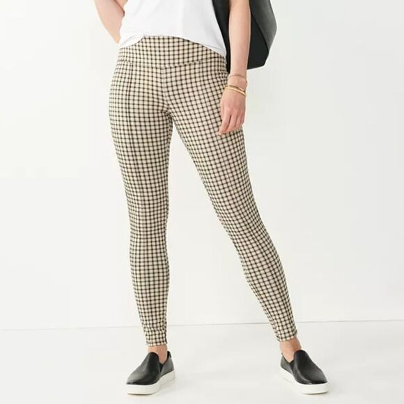 NWT Nine West Tummy Control Ponte Leggings M - Picture 1 of 6